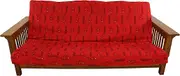 College Covers Everything Comfy Arkansas Razorbacks Futon Cover, Full (54" x 76" x 6") Size Fits 6" and 8" Mats