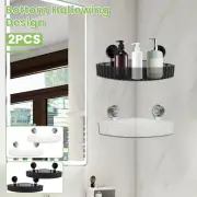 2Pcs Corner Shower Organizers Corner Shower Caddy Shelves With Suction Cup