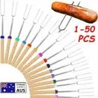 Extendable BBQ Forks Marshmallow Roasting Sticks Camping Smores Skewers 1-20Pack