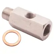 Stainless Steel Universal Engine Block 1/4NPT Adaptor For 1/8 oil Pressure Gauge (for: Honda)