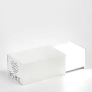 Drawer Type bluetooth Speaker LED Night Light Smart Wooden Music Box Adjustable Desk Table Lamp WHITE COLOR