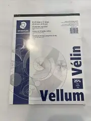 Staedtler Vellum Tracing Paper 25% Rag 8 1/2" x 11" 50 Sheet Pad 946T 811