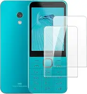 2 Pack Tempered Glass Screen Protector Set Compatible with Nokia 235 4G 2024, HD Clear, Anti-Scratch, Bubble-Free, Easy Installation