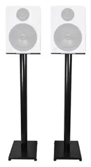 Rockville 37” Black Steel Studio Monitor Speaker Stands For Rockville APM6W