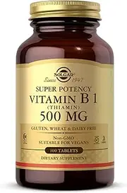 Solgar - Vitamin B1 (Thiamin) 500 mg Tablets 100 Count
