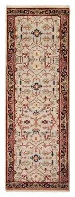 Vintage Hand-knotted Runner Rug 2'8" x 8'1" Traditional Wool Carpet