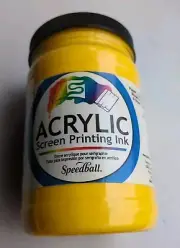 Speedball Screen Printing Ink - Medium Yellow, 32 oz, Jar