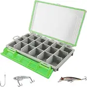 Tackle Box Organizer | Adjustable Dividers Lures Storage | Divided Storage Fishing Tackle Box for Outdoor Angling, Ideal for Lures and Accessories