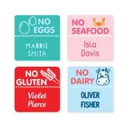 Name Labels - Allergy Square
