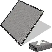 90% Shade Cloth Sun Shade Fabric for Patio Garden Pergola Shade Cover Canopy with Gromments (Grey, 10X14 FT)