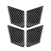1 Set 4 Pcs Car German Flag Carbon Fiber Door Inner Handle Wrist Panel Decorative Sticker For Mercedes-Benz C Class 2007-2013 / E Class 2009-2016