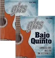 GHS Strings Bajo Quinto String Set, Stainless Steel, Ball End, 10 Strings, 2 Sets of BSX-10BE