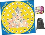 Oshhni Team Building Challenge Game Sandbag Toss Game Multiuse Games Build Teams Yard Camping Game for Kids Sports Activity Party