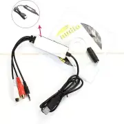 EzCAP 3.5mm RCA Cassette to USB 2.0 Audio Capture WMA WAV OGG Adapter for CD MP3