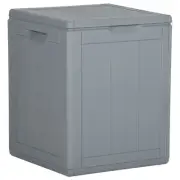 Storage Box Grey 100% Polypropylene Medium Storage Box vidaXL