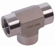 Threaded NPT Tee | FNPT 1/2 inch - Stainless Steel SS316 2 Pack)
