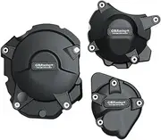 Engine Timing Part Covers for Suzuki GSF600S Bandit 1995-2004 Black Motorcycle Engine Protective Cover Stator Cover Protective Shell Engine Guards Starter Cover