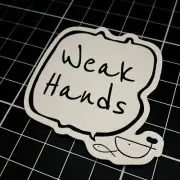 Weak Hands Sticker | Australian designed crypto stickers