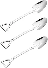 Alipis 3 Pcs Serrated Stainless Steel Scoops Mud Scraping Spoons Long Handle for Fruit Vegetables Baby Food