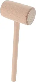 FOYTOKI Beech Leather Hammer Working Tools Hammer for Hardware Assembly Mallet Crafting Tools Wood Carving Mallet Leathercraft Accessories Leathercraft Supplies Working Supplies Wood Khaki