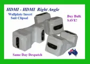HDMI - HDMI- Right Angle Wall Plate Insert - (For White Wall Plate)