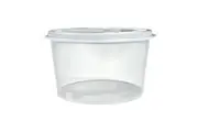 50 X 150Ml Clear Plastic Sauce Containers With Lids Takeaway Grazing Container