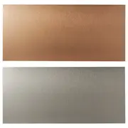 LYSEKIL wall panel, double sided brushed copper effect/stainless steel, 119.6x55 cm