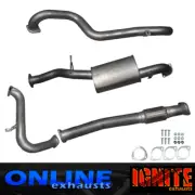 3" FULL EXHAUST NO CAT W MUFFLER SUITS GU 3L NISSAN PATROL LEAF SPRING SILVER