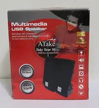 在飛比找Yahoo!奇摩拍賣優惠-ATake 音箱/喇叭 Multimedia USB Spe