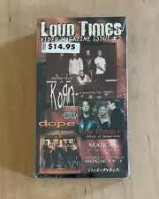 LOUD TIMES VIDEO MAGAZINE #2 (2000) Sealed VHS Korn Coal Chamber Dope Static-X
