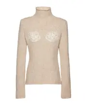 turtleneck sweater FR36 Beige