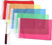 CANIGHT 1 Set Telescopic Flagpole Telescopic Flag Poles Professional Flag Pole Activity Flagpole Guider Accessories Travel Supply Travel Accessory Guider Supplies Polyester