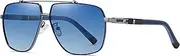 [Haigfore] Polarized Sunglasses Classic Fashion Oversized Frame for Men Driving UV Protection