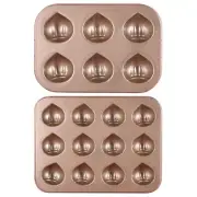 Professional Non-Stick Chestnut Moulds Carbon Steel Baking Cake Pans Non-Stick