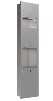 Presale Bradley 2827A-Mb 3-In-1 Unit Towel Dispenser Hand Dryer Waste Bin 15L -