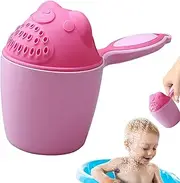 Baby Bath Rinse Cup - Creative Waterfall Rinser for with Handle | Reusable Hair Wash Cup for Girls Boys, Fresh Water Fluidity, Protectio Shower Cup