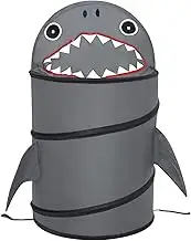 Plush Doll Storage Bucket, Shark Design Large Kids Plushies Toy Display Bucket, Toy Storage Bins Basket Container, Playroom Organizers For Boys, Girls, Nursery, Playroom
