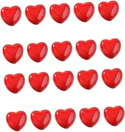 COHEALI 20 Pcs Love Beads Loose Beads Charms Jewelry Finding Beads Heart Shaped Beads Heart Spacer Beads Heart Beads for Bracelets Beads for DIY Jewelry Crafting Supplies Plastic Mini