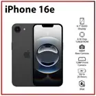 (New) Apple iPhone 16e 5G 8GB+128GB BLACK Dual SIM Unlocked iOS Mobile Phone AU