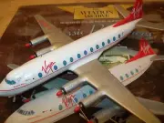 Corgi Classic Propliners Virgin Atlantic Vickers Viscount 806 1/144