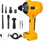 HUICCN Cordless Dust Blower for Dewalt 20V Battery, Brushless Handheld Leaf Blower Compressed Air Duster 447 MPH for Garages Workshop Sawmill Room Home Cleaning(Battery Not Included)