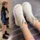 兒童靴子女童秋鼕爆款棉靴2022新款馬丁靴女孩休閒皮靴學生潮流鞋