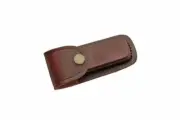 100 PCS Hand Made Cow Leather Sheaths For Folding Knife Cover Pouch Belt Case