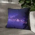 CUSHION COVER PILLOW CASE|PURPLE SPACE GALAXY NEBULA 345