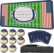 Poker Mat for Table 70"x35"– Folding Poker Table Top, Durable and Portable Poker Table Topper - Non-Slip Backing, Texas Hold'em Poker Mat- Up to Players, Perfect for Game Nights and Tournaments