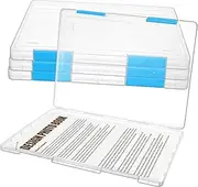 ERINGOGO A4 Paper Storage Boxes Clear Plastic Case Office Storage Organizer Scrapbook Holder