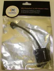Cable Matters 101003-Black Mini DisplayPort to VGA Adapter New Sealed
