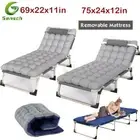 Reclining Bed Lounge Sun Beach Chair Outdoor Folding Camping Tanning Recliner AU