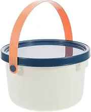 ETHZZLE Portable Bucket Food Containers with Lids Cleaning Bucket Ice Bucket Mopping Bucket Mop Bucket Containers for Food Small Bucket with Lid Food Storage Containers Car Storage Plastic