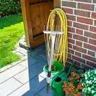9 Teeth Adjustable Garden Rake Lawn Rake Landscape Rake Telescopic Leaf Rakes